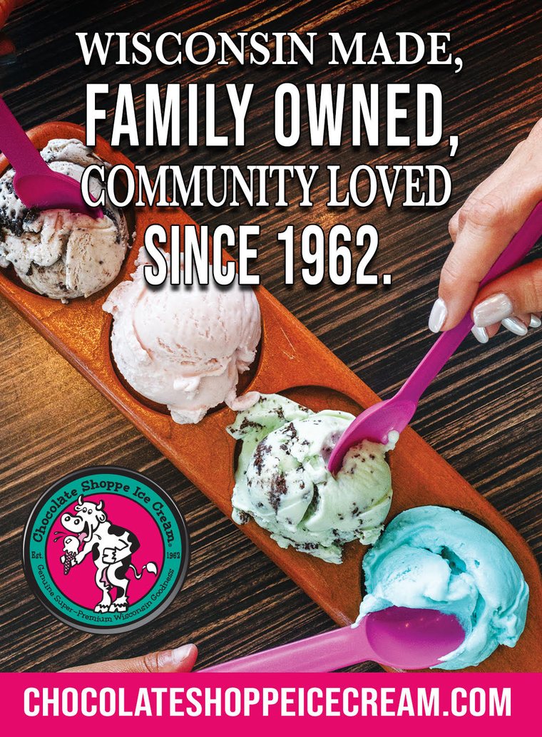 Chocolate Shoppe Ice Cream. Wisconsin made, family owned, community loved since 1962.